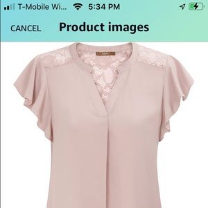 NWT blush pink dress top